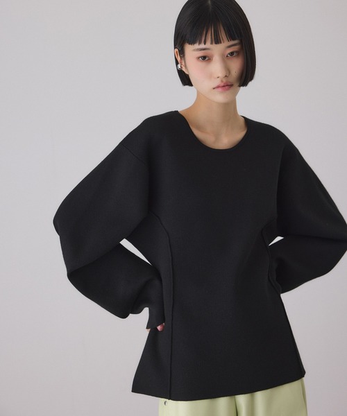 アダムエロペ（ADAM ET ROPE’）/スムースニットフォルムトップス ADAM ET ROPE'（アダムエロペ） ニット セーター スムースニット