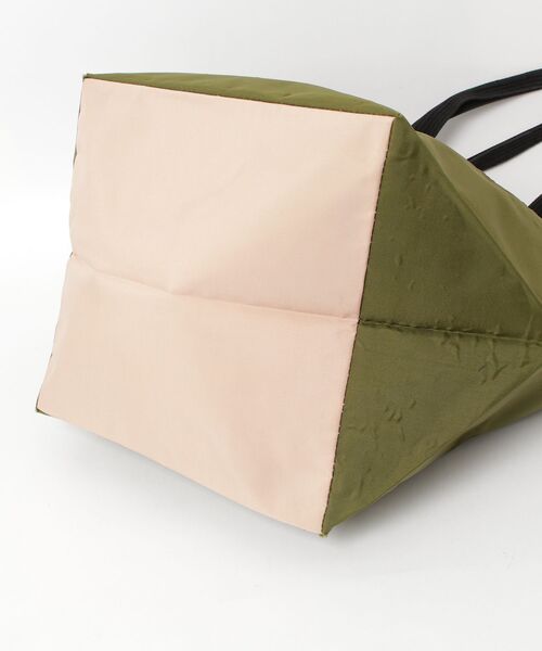 Herve Chapelier エルベシャプリエ 舟形トートバッグ モスグリーン