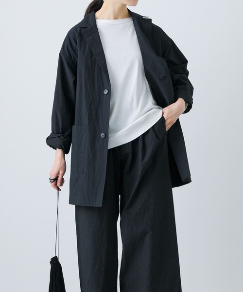 かぐれ 25SS kagure テーラードジャケット ブラック かぐれ 【定価2.3万】かぐれ kagure *コットンテーラードジャケット*1