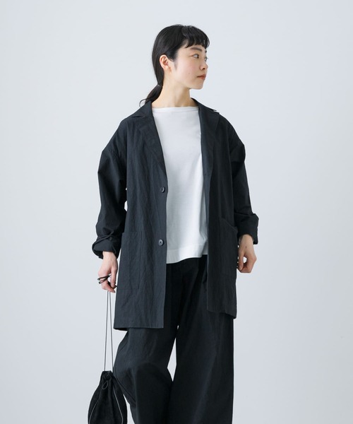 かぐれ テーラードジャケット 1 チャコールグレー レディース