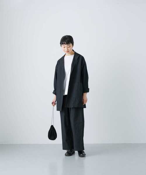 かぐれ テーラードジャケット 1 チャコールグレー レディース