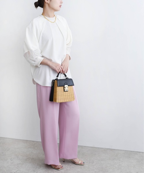 「Eimee Law」 長袖カットソー 38 グレイッシュベージュ レディース_画像2