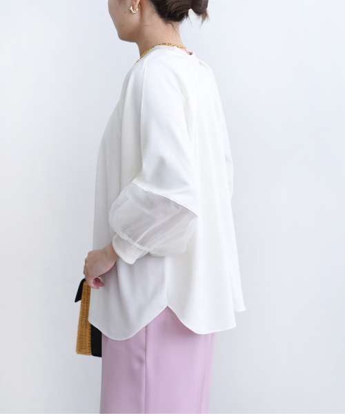 「Eimee Law」 長袖カットソー 38 グレイッシュベージュ レディース_画像8