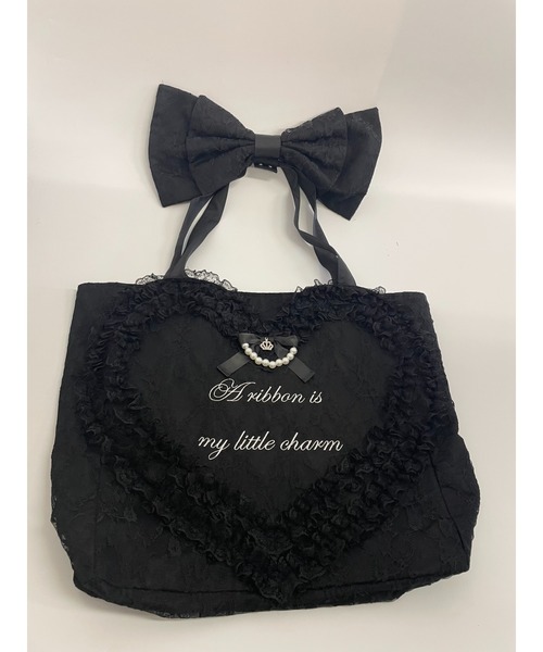 Ank Rouge（アンクルージュ） トートバッグ レースハートのトートBAG 