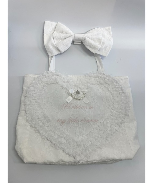 Ank Rouge（アンクルージュ） トートバッグ レースハートのトートBAG 
