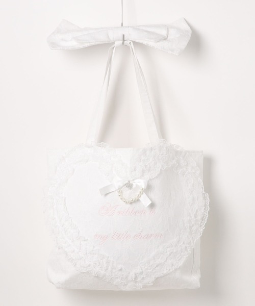 Ank Rouge（アンクルージュ） トートバッグ レースハートのトートBAG