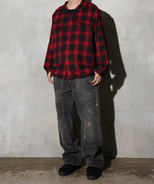 TOWNCRAFT（タウンクラフト） シャツ 50S W-FLAP OPEN COLLAR SHIRTS