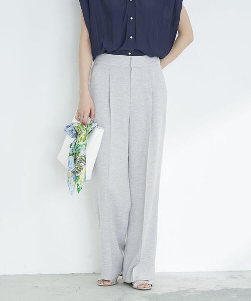 「NOLLEY'S」 スラックス 38 ライトグレー レディース_画像6