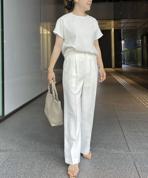 「NOLLEY'S」 スラックス 38 ライトグレー レディース_画像7