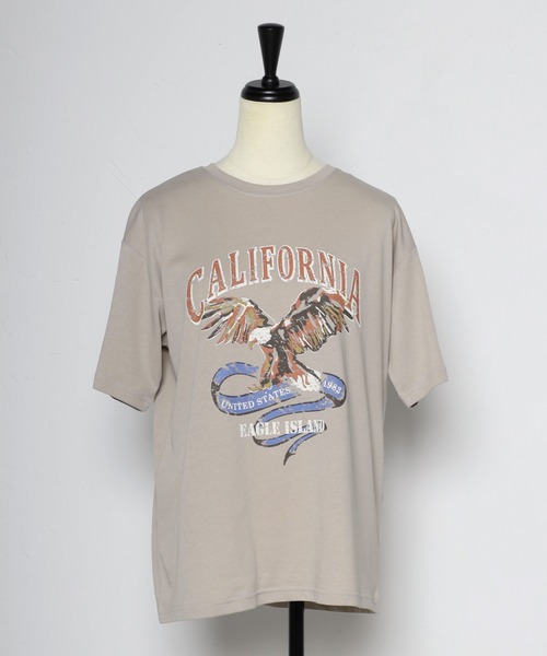「Bonjour Sagan」 「refined works」半袖Tシャツ FREE グレイッシュベージュ レディース_画像2