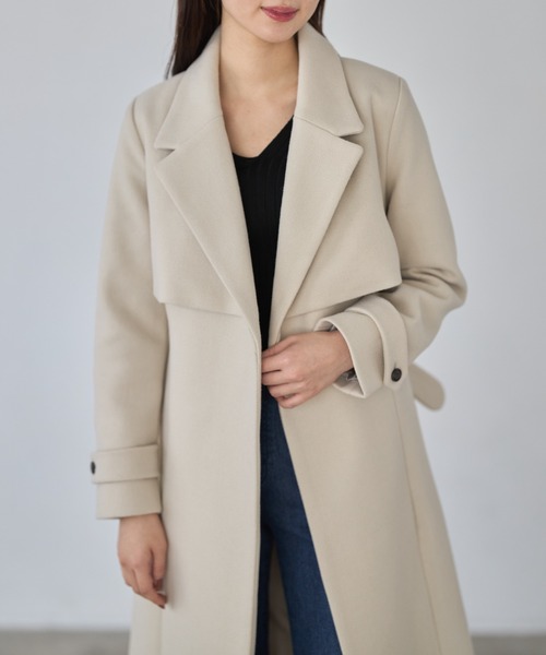「tocco closet」 チェスターコート M ピンク系その他 レディース_画像8