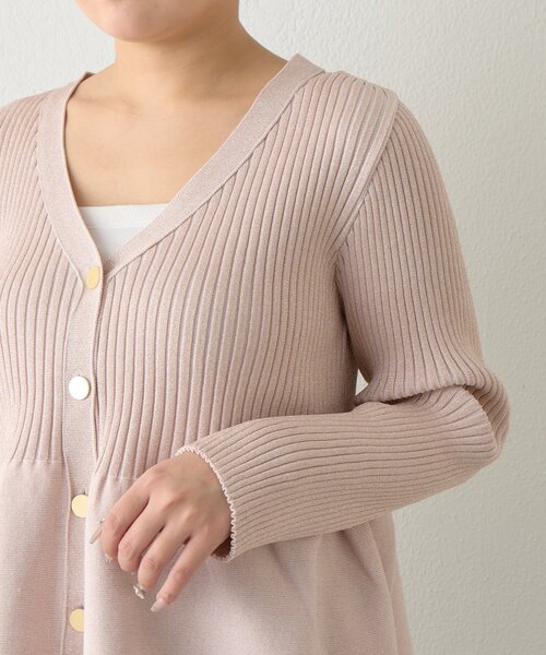 完売品！新品タグ付き　ラメペプラムカーディガン　ピンク　ラブティックボンボン La boutique Bonbon（ラブティックボンボン） カーディガン 「お上品