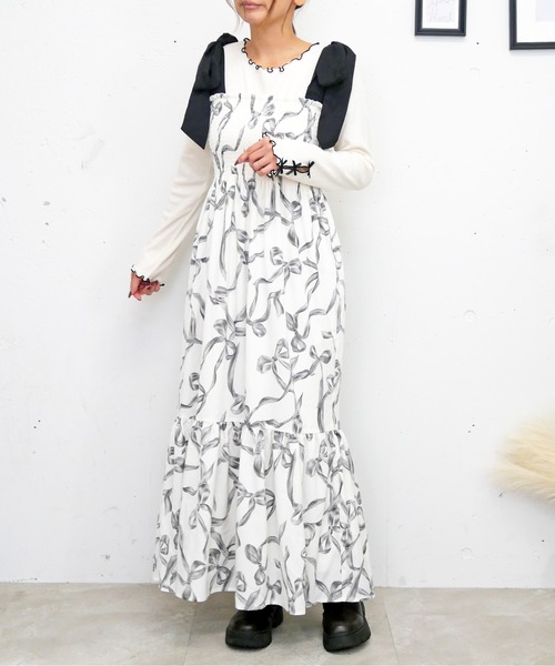 FUN ワンピース リボンガラワンピース : ZOZOTOWN Yahoo!店 - 通販