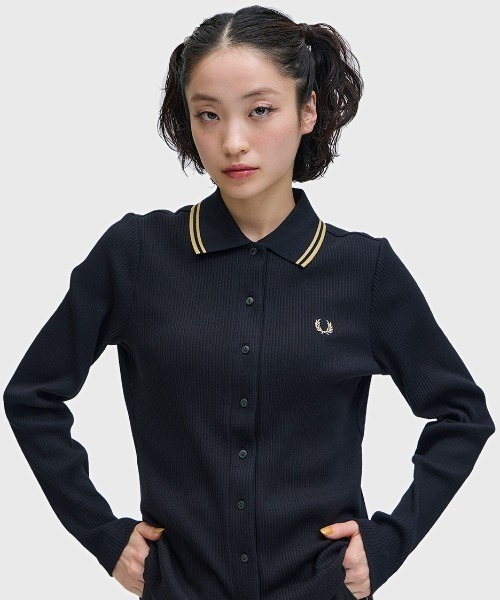 FRED PERRY（フレッドペリー） ポロシャツ ポロ Button Through Rib
