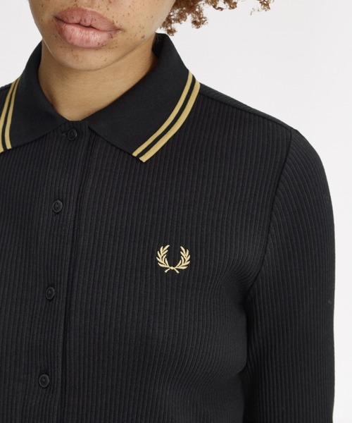 FRED PERRY（フレッドペリー） ポロシャツ ポロ Button Through Rib