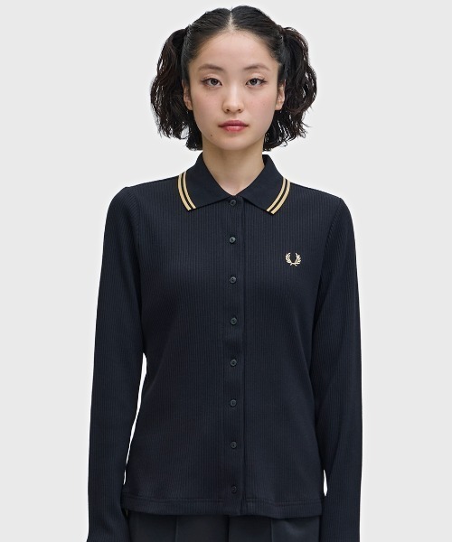 FRED PERRY（フレッドペリー） ポロシャツ ポロ Button Through Rib