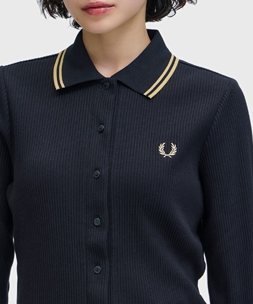 FRED PERRY（フレッドペリー） ポロシャツ ポロ Button Through Rib