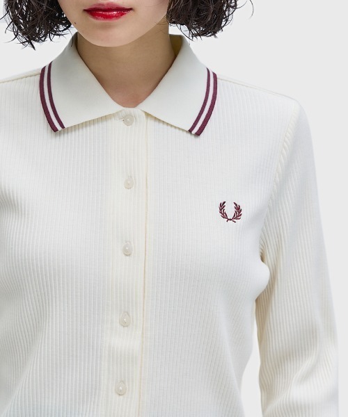 FRED PERRY（フレッドペリー） ポロシャツ ポロ Button Through Rib