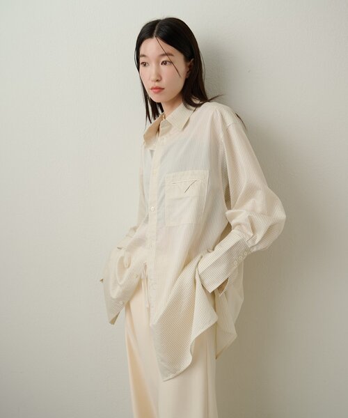 「Omekashi」 長袖シャツ FREE オフホワイト レディース_画像3