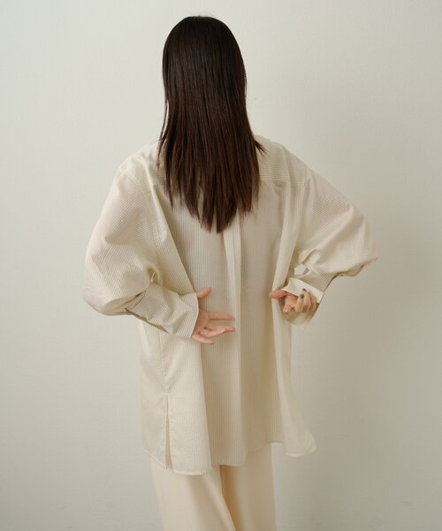 「Omekashi」 長袖シャツ FREE オフホワイト レディース_画像4
