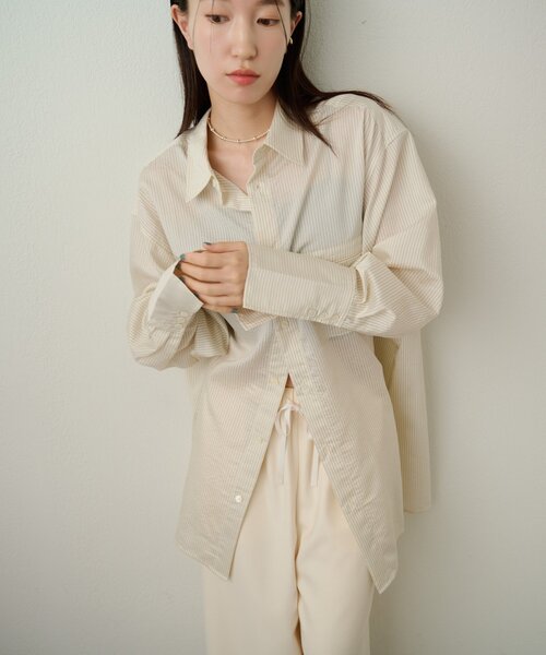 「Omekashi」 長袖シャツ FREE オフホワイト レディース_画像8