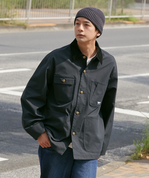 「THE CRAFT CREW PRODUCTS」 カバーオール M オリーブ メンズ_画像6