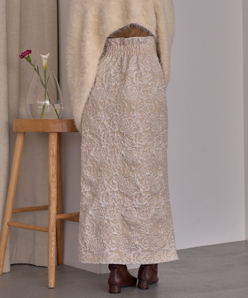 mideal（マイディール） スカート jacquard skirt / ジャガード