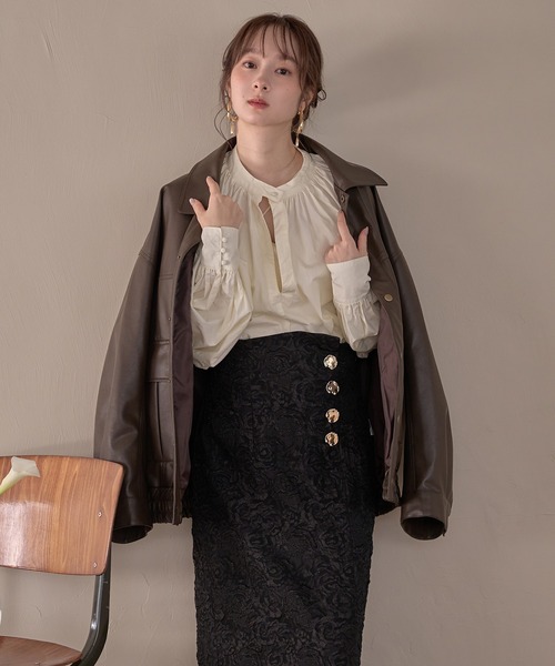 mideal（マイディール） スカート jacquard skirt / ジャガード