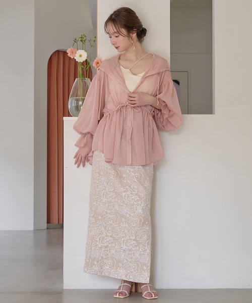 mideal（マイディール） ロング スカート jacquard skirt / ジャガード