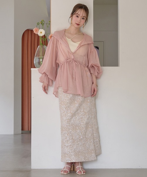 mideal（マイディール） ロング スカート jacquard skirt / ジャガード