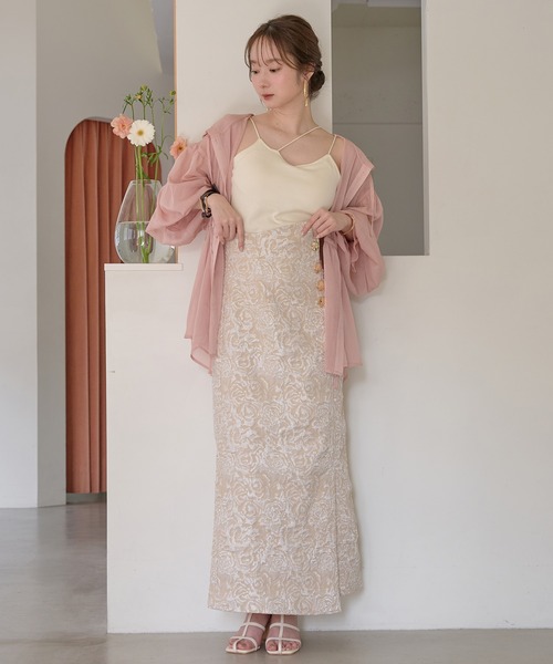 mideal（マイディール） ロング スカート jacquard skirt / ジャガード