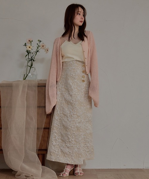 mideal（マイディール） ロング スカート jacquard skirt / ジャガード