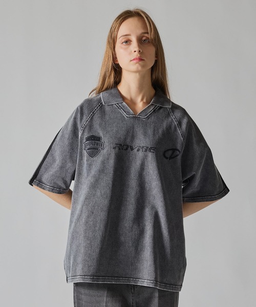 「CLEL」 半袖Tシャツ X-SMALL グレー メンズ_画像5