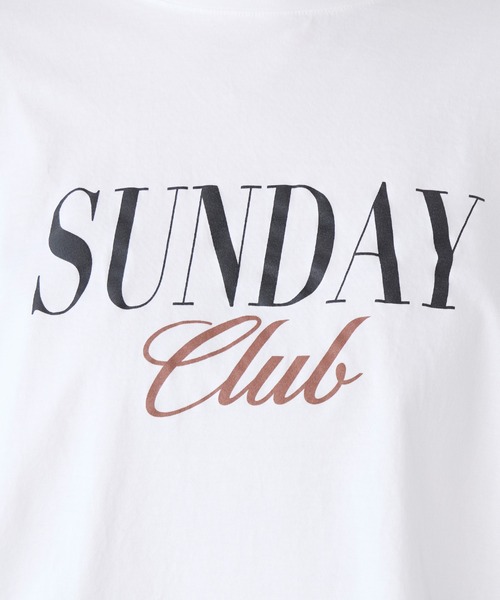 MICA&DEAL（マイカアンドディール） tシャツ SUNDAY Club”ロゴロングT