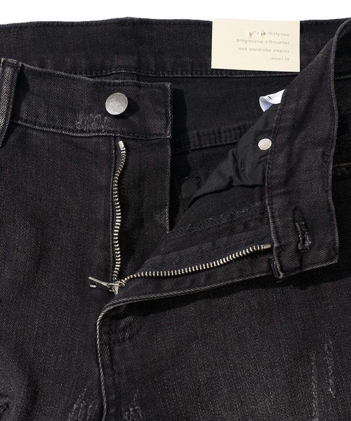「mnml」 スキニーデニムパンツ LARGE ブラック メンズ_画像4