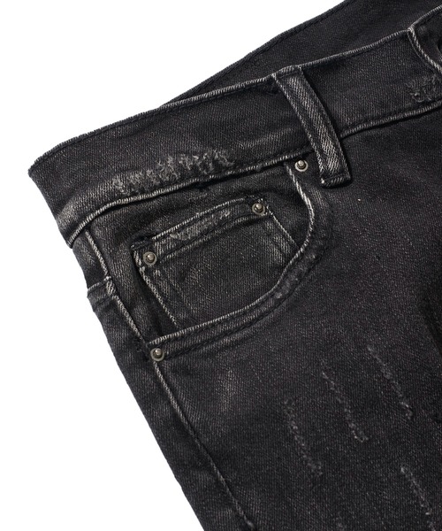 「mnml」 スキニーデニムパンツ LARGE ブラック メンズ_画像7