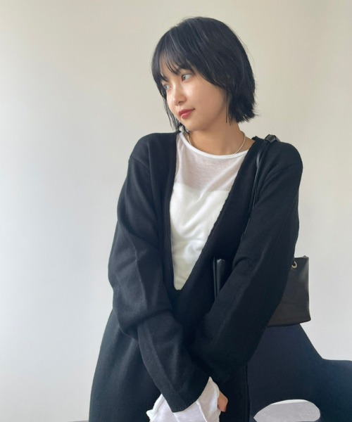 「HANNE」 ニットワンピース FREE ブラウン レディース_画像9