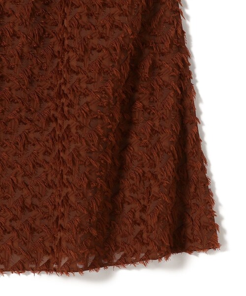 「kaene」 半袖ワンピース ONE SIZE ブラウン レディース_画像6