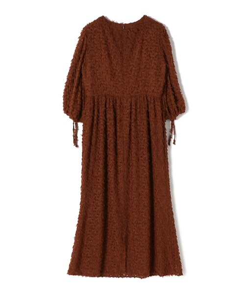 「kaene」 半袖ワンピース ONE SIZE ブラウン レディース_画像8