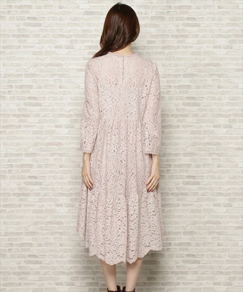 「WILLSELECTION」 7分袖ワンピース SMALL ピンク レディース_画像3