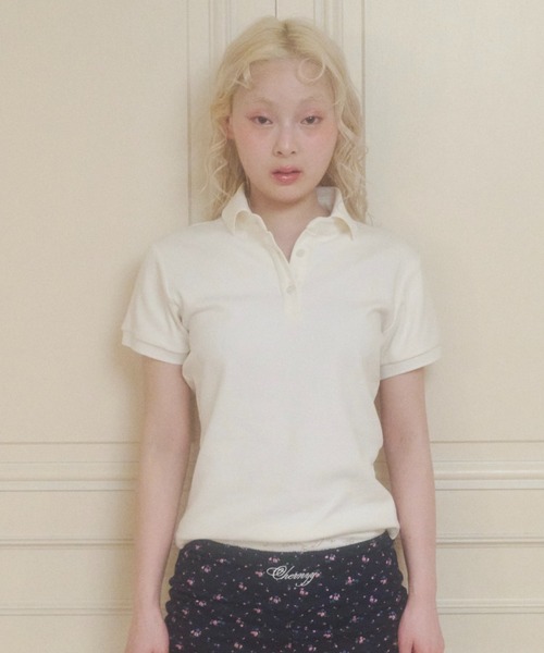 chernyy ポロシャツ ポロ chernyy polo shirt / バック刺繍ロゴ 