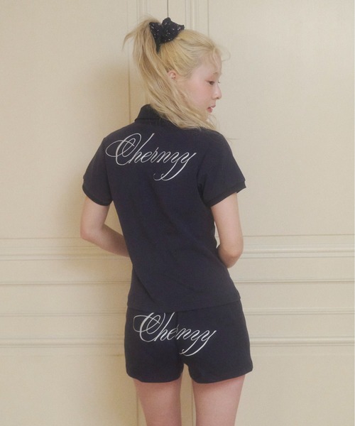 chernyy ポロシャツ ポロ chernyy polo shirt / バック刺繍ロゴ