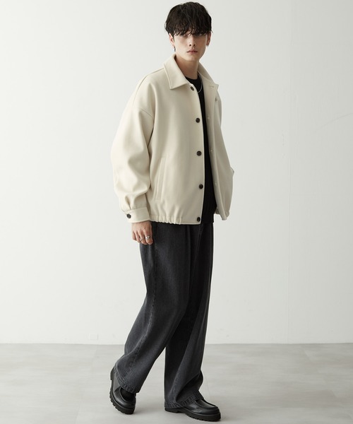 「Anchor Smith」 ステンカラーコート L キャメル メンズ_画像8