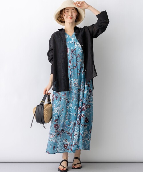 23区（ニジュウサンク） ドレス Ericaランダムペイズリープリント