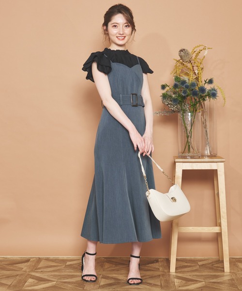 「NOELA」 キャミソールワンピース M グレー レディース_画像8