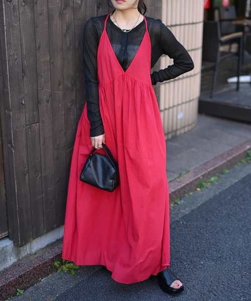 mica＆dealインド綿キャミワンピース ＆HALF ワンピース 「indian Cotton Collection」インド綿フレアキャミ