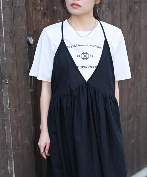 ＆HALF ワンピース 「indian Cotton Collection」インド綿フレアキャミ
