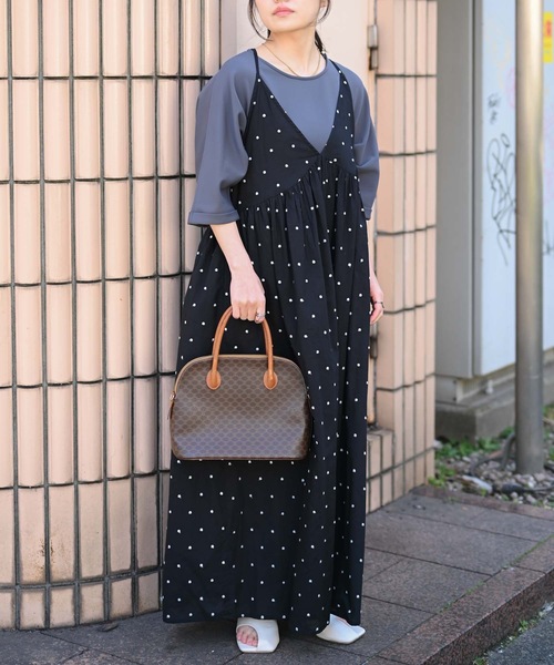 ＆HALF ワンピース 「indian Cotton Collection」インド綿フレアキャミ