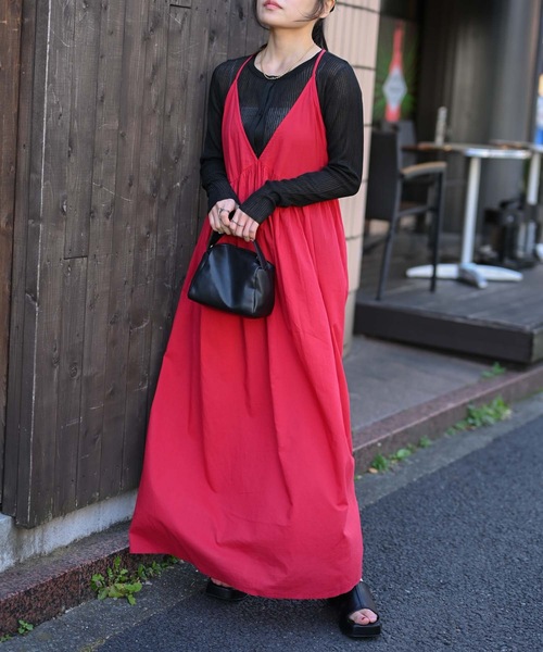 ＆HALF ワンピース 「indian Cotton Collection」インド綿フレアキャミ