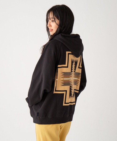 「PENDLETON」 プルオーバーパーカー M ホワイト メンズ_画像5